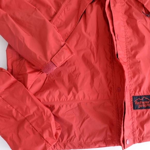 Rockwater Designs Vintage Windbreaker Red Long Sleeve  -Size Medium - Picture 5 of 15